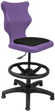 Entelo Krzesło szkolne Twist Soft rozmiar 6 (159-188 cm) fioletowe+ Podnóżek Bez Podłokietników