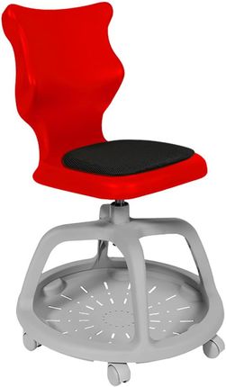 Entelo Krzesło szkolne Pocket Soft rozmiar 6 (159-188 cm) czerwone