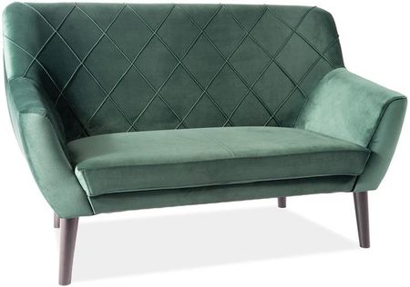 Signal Meble Sofa Kier 2 Salon Nowoczesny Minimalistyczny Glamour Velvet Zielony Bluvel 78 21038