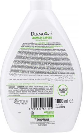 Dermomed Kremowe Mydło W Płynie Aloes I Granat Hand Wash Cream Soap 1000 ml