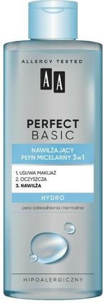 AA Perfect Basic nawilżający płyn micelarny 3w1 HYDRO 200 ml