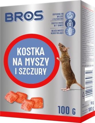 Bros Kostka Trutka Na Myszy I Szczury 250G