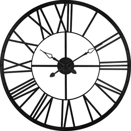 Atmosphera Czarny zegar ścienny vintage 96 cm (162262C)