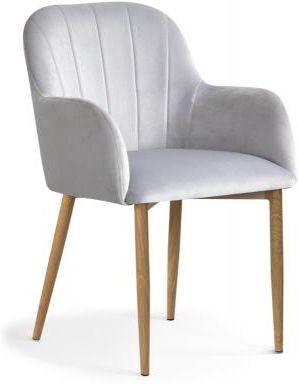 Furfur Furniture Krzesło Lite Srebrne