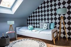 Bellamy Łóżko Lotta 200X90 Biały Mat/Dąb 22295