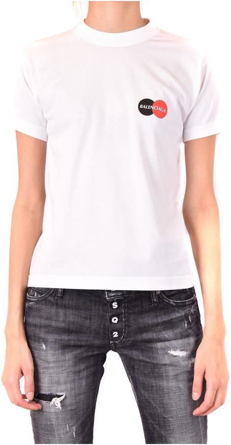 BALENCIAGA|SHORT-SLEEVED ROUND NECK T-SHIRTS (712398 TN Balenciaga T-shirt Short Sleeve - Ceny i opinie - Ceneo.pl