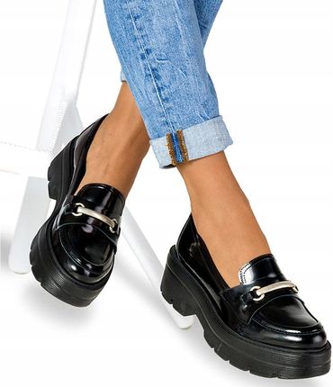 buty damskie mokasyny na platformie