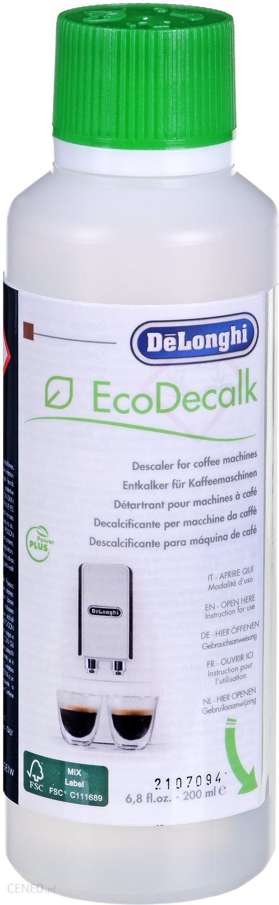 ⛑ 5513296011 Odkamieniacz DeLonghi EcoDecalk DLSC200 2szt 100ml do ekspresu  do kawy