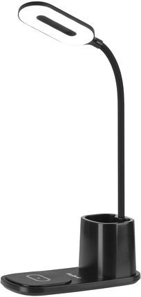 Lampka biurkowa LED Rebel z ładowarką indukcyjną - czarna