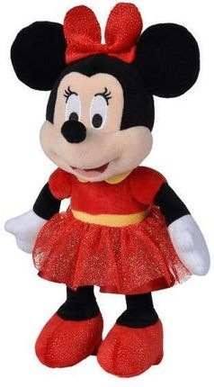 Simba Maskotka Pluszowa Minnie Mouse W Połyskującej Sukni 25Cm