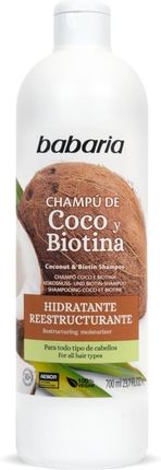 Babaria Szampon Z Olejkiem Kokosowym I Biotyną 700 ml