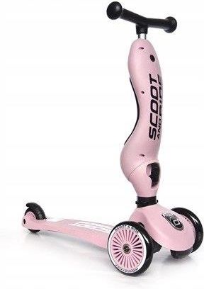 Scootandride Highwaykick 1 2w1 Jeździk i Hulajnoga 1-5 lat + Kask XXS-S Rose - zdjęcie 1 Scootandride Highwaykick 1 2w1 Jeździk i Hulajnoga 1-5 lat + Kask XXS-S Rose
