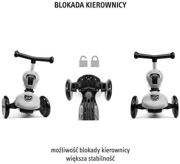 Scootandride Highwaykick 1 2w1 Jeździk i Hulajnoga 1-5 lat + Kask XXS-S Rose - zdjęcie 7 Scootandride Highwaykick 1 2w1 Jeździk i Hulajnoga 1-5 lat + Kask XXS-S Rose