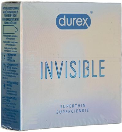 Durex Invisible Supercienkie Prezerwatywy 3szt.