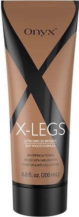 X-Legs Ultra Ciemny Bronzer do nóg – zawiera inhibitory wzrostu włosów - olejek antycellulitowy poprawiający ogólny wygląd i jędrność skóry