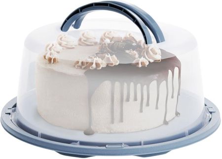 Pojemnik patera taca na tort ciasto babkę z pokrywą kloszem 34 cm