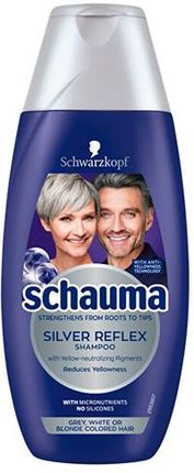 Schwarzkopf Professional Schauma Silver Reflex Shampoo Szampon Przeciw Żółtym Tonom 400 ml
