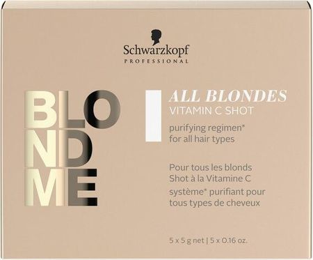 Schwarzkopf Professional Koncentrat Z Witaminą C Do Włosów Blondme All Blondes Vitamin Shot 5 x 5g