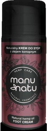 Manu Natu Naturalny Krem Do Stóp Z Olejem Konopnym Natural Hemp Oil Foot Cream 100 ml
