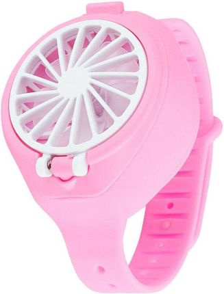 Nemo Wiatraczek na Rękę USB dla Dzieci Zegarek Wentylator Przenośny różowy