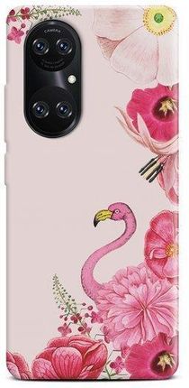 Casegadget Etui Nadruk Różowy Flaming Huawei P50 Pro