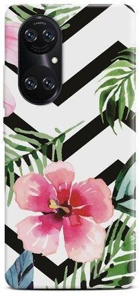 Casegadget Etui Nadruk Tropikalne Kwiaty Huawei P50 Pro