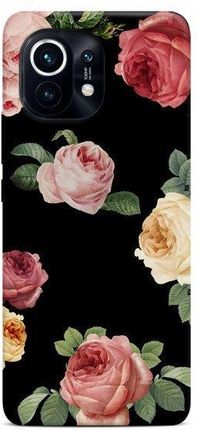 Casegadget Etui Nadruk Róże Na Czarnym Xiaomi Mi 11
