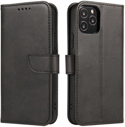 Magnet Case elegancki futerał etui pokrowiec z klapką i funkcją podstawki OnePlus Nord czarny