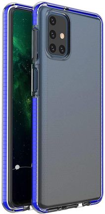 Spring Case pokrowiec żelowe etui z kolorową ramką do Samsung Galaxy M51 niebieski