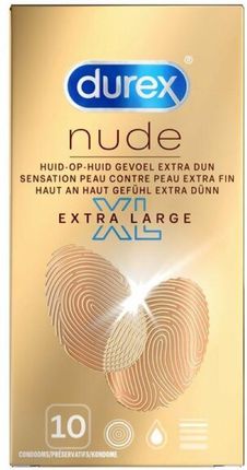 Durex Prezerwatywy Nude XL – 10 sztuk