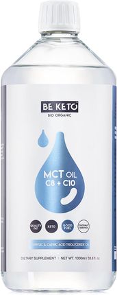 Be Keto OLEJ MCT C8+C10 Kaprylowy KETONY 1000ml