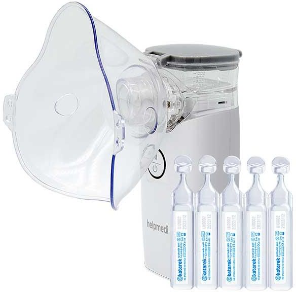 Helpmedi Nebucare Max Zestaw Do Nebulizacji (Nebulizator + Sól Fizjologiczna)