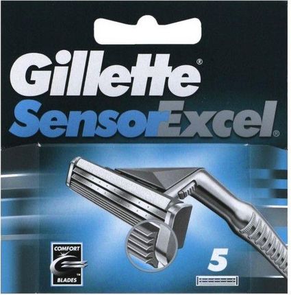 Gillette Sensor Excel Wymienne Ostrza Do Maszynki Golenia 5Szt