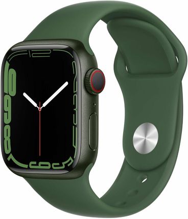 Apple Watch Series 7 Cellular Koperta 41 mm z aluminium w kolorze zielonym z paskiem sportowym w kolorze zielonym (MKHT3WB/A)