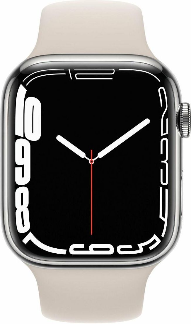 Apple Watch Series 7 Gps + Cellular 45 Apple Watch Series 7 GPS+ Cellular 45mm ze stali nierdzewnej w kolorze
