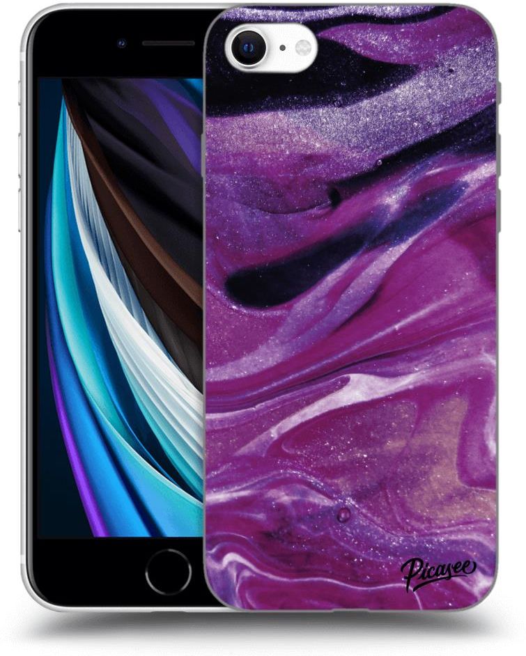ULTIMATE CASE pro Apple iPhone SE 2020 Purple glitter Etui na