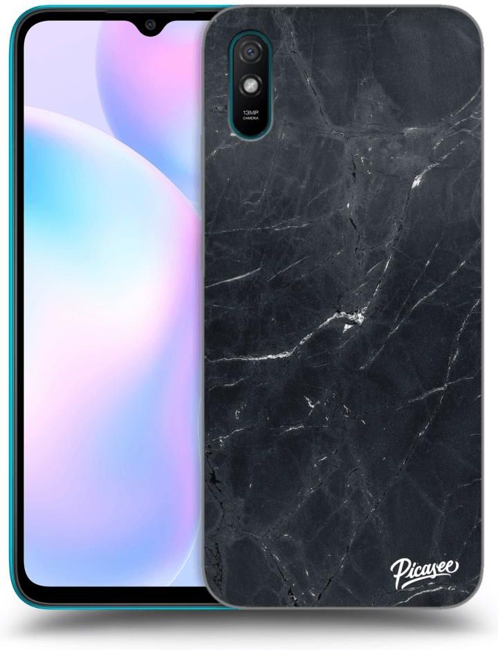PIXFAB Custodia Per Xiaomi Redmi 9AT / 9A – Ultra Sottile In Gel Gomma Antigraffio – Colore Nero/Oro Sfumato - 3