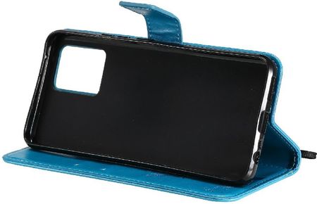 Etui Wallet do Realme 8 / 8 Pro, Tree and Cat, Blue