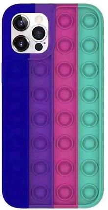 Etui IPHONE 12 PRO MAX Bąbelkowe Elastyczne Push Bubble Case niebieski, fioletowy, różowy, zielony