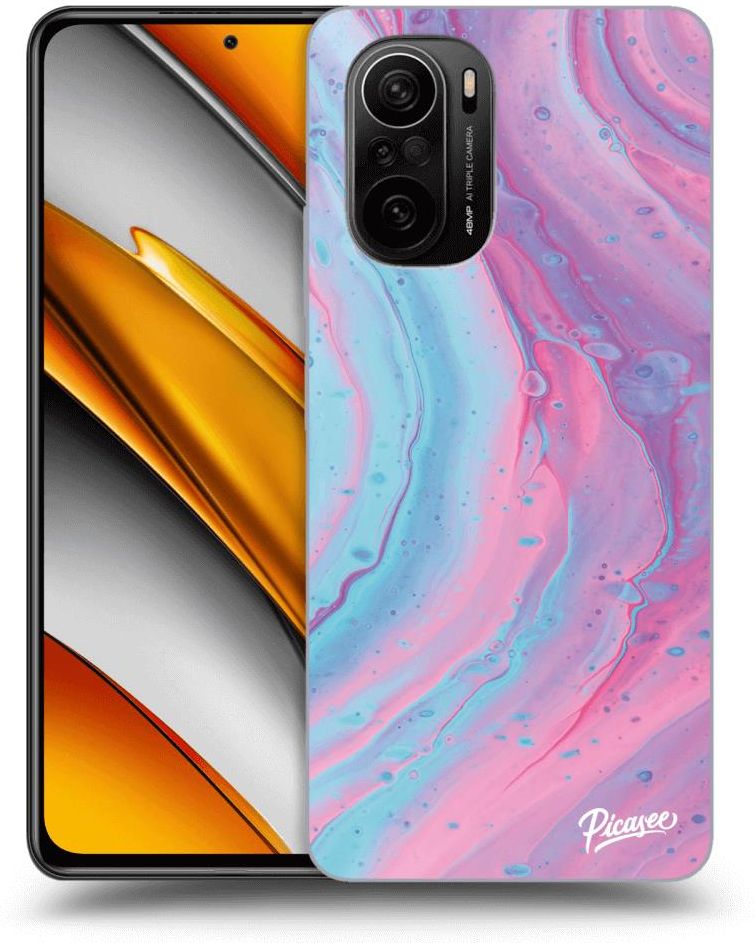 Silikonowe Przeźroczyste Etui Na Xiaomi Poco F3 Pink Liquid Etui Na Telefon Ceny I Opinie 4175