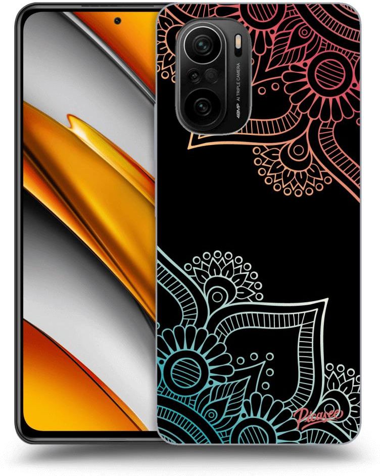 Silikonowe Czarne Etui Na Xiaomi Poco F3 Flowers Pattern Etui Na Telefon Ceny I Opinie 6249