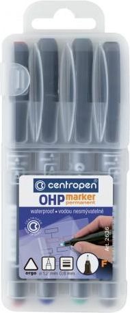 Micromedia Foliopis Centropen Ohp Permanent 2638 B 4 Kolory 1-3Mm ...