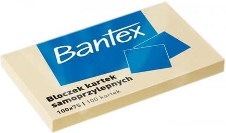 Micromedia Notes Samoprzylepny Bantex 75X100 100K Żółty