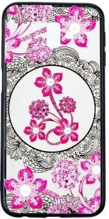 Etui Slim Art SAMSUNG J6+ J6 PLUS różowy kwiat