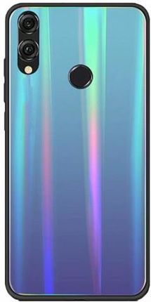 Etui XIAOMI REDMI K30 Glass case Rainbow niebieskie