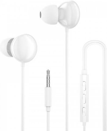 Dudao dokanałowe słuchawki zestaw słuchawkowy z pilotem i mikrofonem mini jack 3,5 mm biały (X11Pro white)
