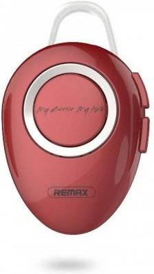 Słuchawka Bluetooth Douszna Zestaw Słuchawkowy REMAX HIFI Sound Quality Single Headset RB-T22 czerwona
