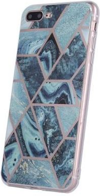 Nakładka Geometric Marmur do Samsung Galaxy S21 ciemnoniebieska