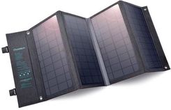 Zdjęcie Choetech rozkładana ładowarka solarna słoneczna fotowoltaiczna 36W Quick Charge Power Delivery USB / USB Typ C (94 x 36 cm) szary (SC006) - Przemyśl