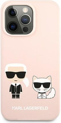 Karl Lagerfeld Klhcp13Xsskci Hardcase Silicone Karl&Choupette Iphone 13 Pro Max Jasnoróżowy